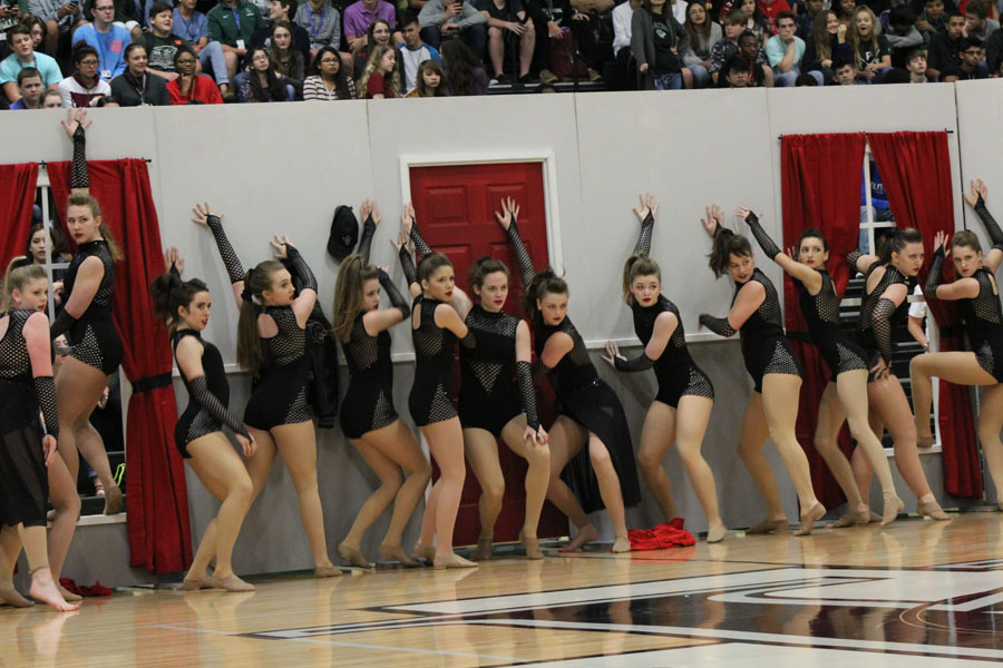 The Silver Stars’ performance of their open dance routine at Apr. 7 pep rally.