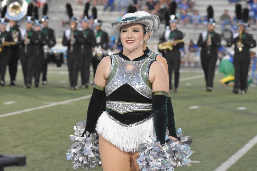 Sophomore Emily Blizman dances through the pain with the Silver Stars. 