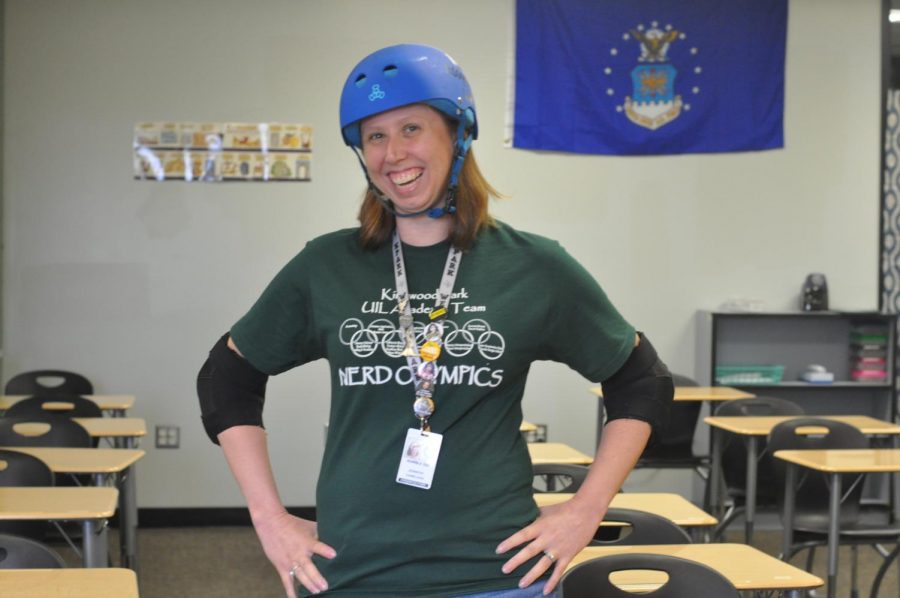 History teacher Jennifer Danielson loves roller derby despite the injuries she suffered while competing.