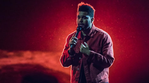 The Weeknd performs at Oslo Spektrum in 2017.