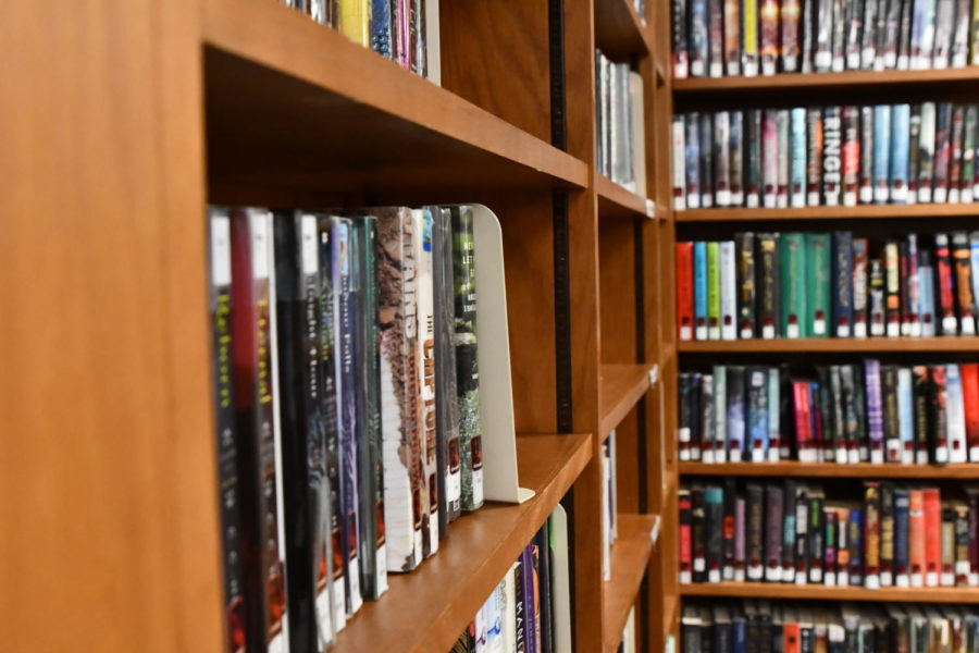 More than 13,000 diverse books sit on the shelves in the Kingwood Park library.