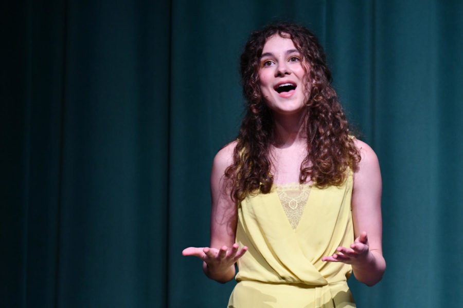 Junior Taylor Mattingly performs in Seussical the Musical in January. 