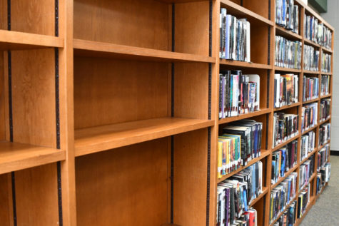 Books are  already being cleared off the library bookshelves and boxed up as the library prepares to shut down for the final nine weeks because of construction. 