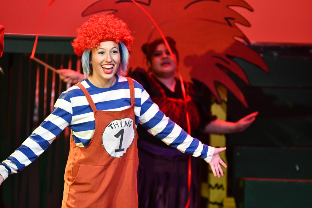 As a sophomore, Shelby Townsend performs as Thing One in Seussical the Musical. It was during that show Townsend struggled to perform with the same joy she had during the previous few years.