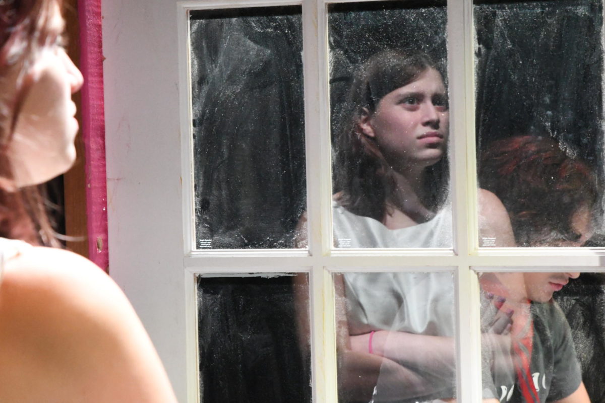 Junior Mackenzie Wilkey performs a scene in Love/Sick during a dress rehearsal in September. 