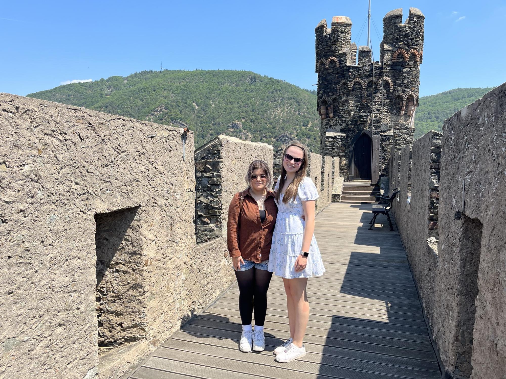Junior Azy Garcia visits a castle in Germany with her host sister during her short term trip through Rotary. Photo contributed by Azy Garcia.