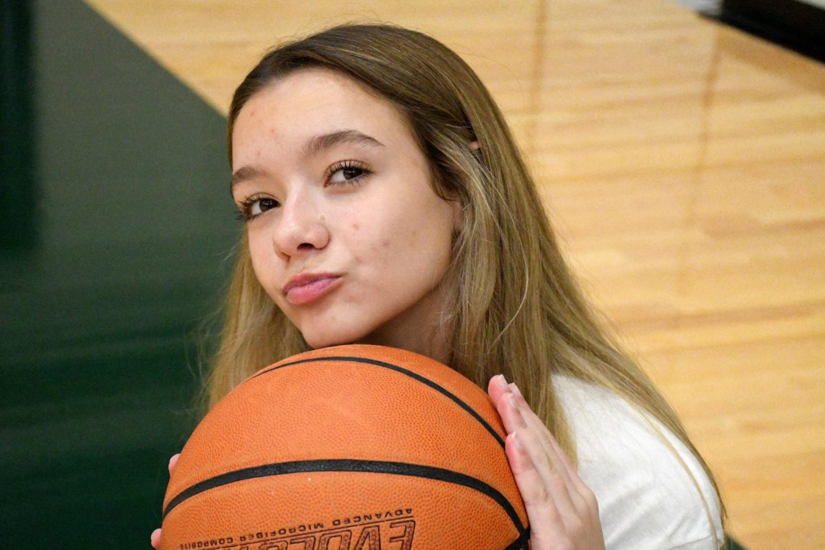 Freshman Izzy Fabrizio is enjoying her first year of high school basketball. 