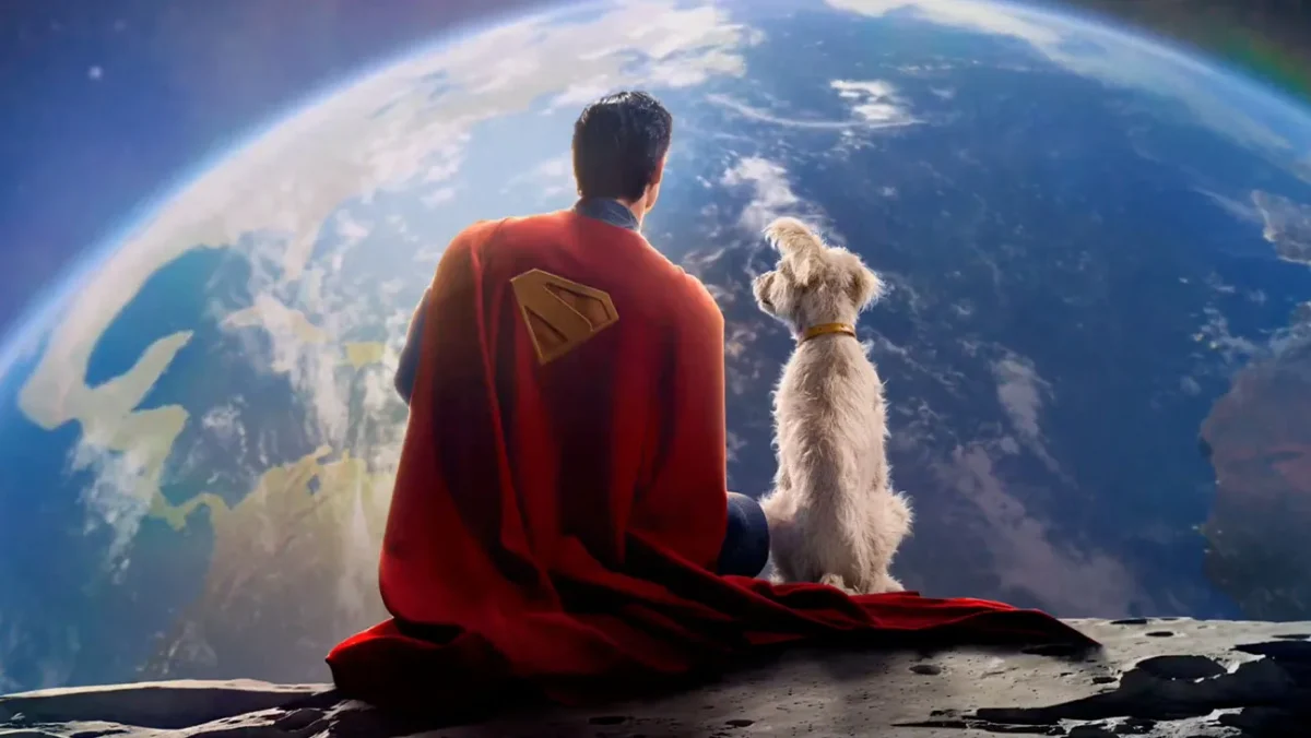 The trailer for the new Superman movie starring David Corenswet and introducing Krypto the superdog. (Warner Bros. Pictures.)