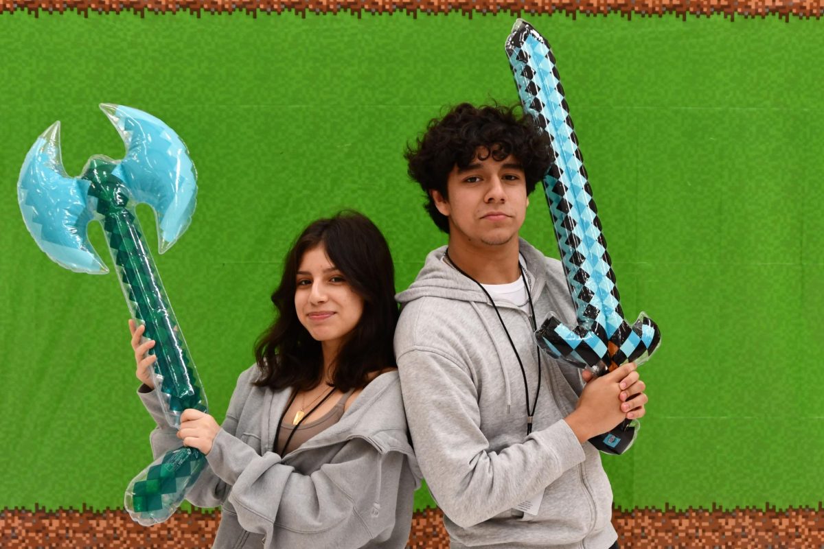 Sophomores Sophia Artola and Leonardo Peña went to the opening night showing of "A Minecraft Movie." "No one threw popcorn, so it wasn't too crazy," Artola said. "But every there was one of the silly lines, everyone laughed and yelled. And it was really fun."