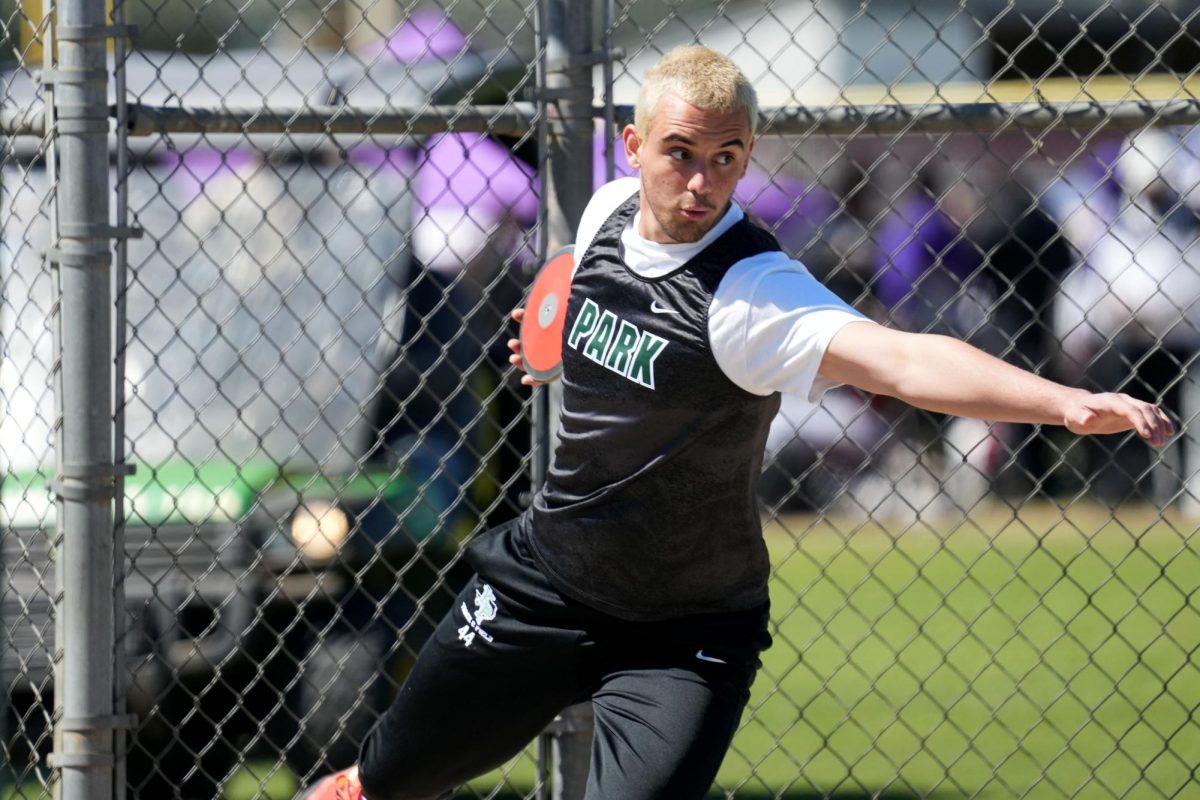 Junior Alec Krippel competes in a meet earlier this season. He set a new school record this year and will compete at the state championships this weekend. 