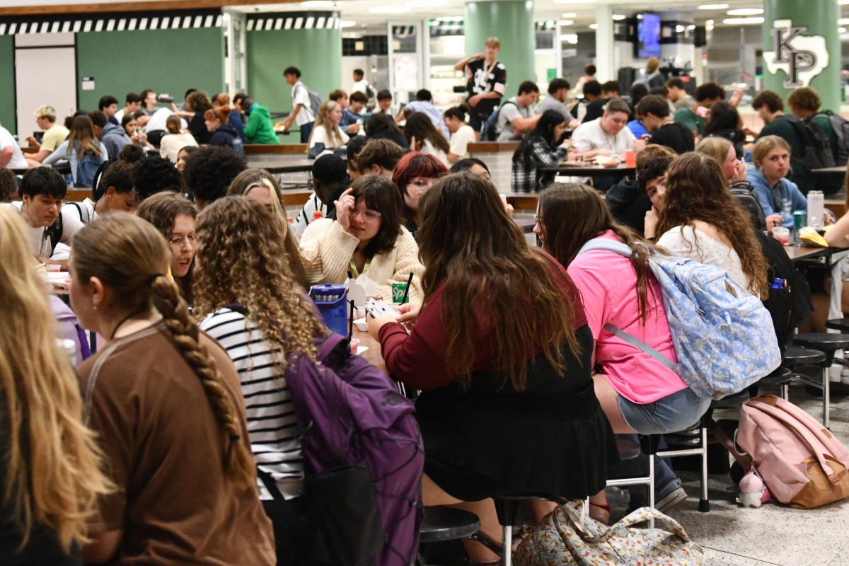 Students pack into the cafeteria on Aug. 26. 