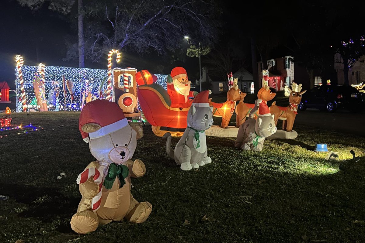 Streets in Kingwood light up each night when the sun goes down as families prepare for the holiday season.