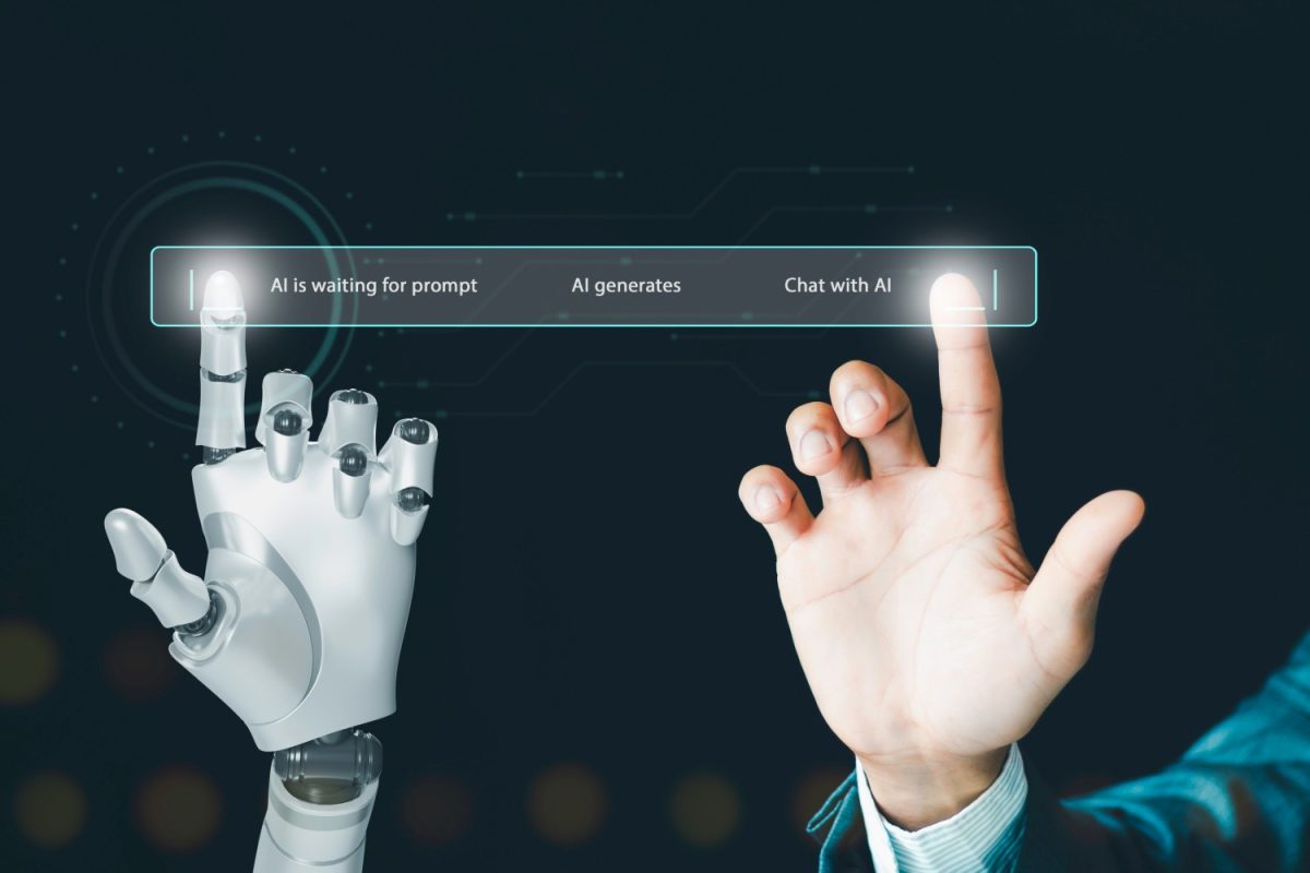 The use of AI in classes and at home continues to increase as the technology advances and it expands to include many areas. Image by chiew/Adobe Express.