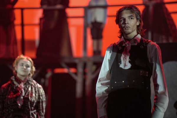 Senior Ethan Durand takes the stage as Sweeney Todd in the theater department's winter musical. "Sweeney Todd" is Durand's first role in a musical.