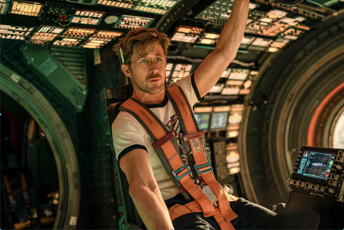 Ryan Gosling stars as Ryland Grace, a middle school science teacher who ends up in space trying to save Earth. Photo courtesy of Sony Pictures.