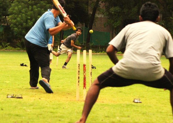 Young boys play cricket on morning in June 2011. Photo courtesy of Prabhat1729, CC BY-SA 4.0 via Wikimedia Commons