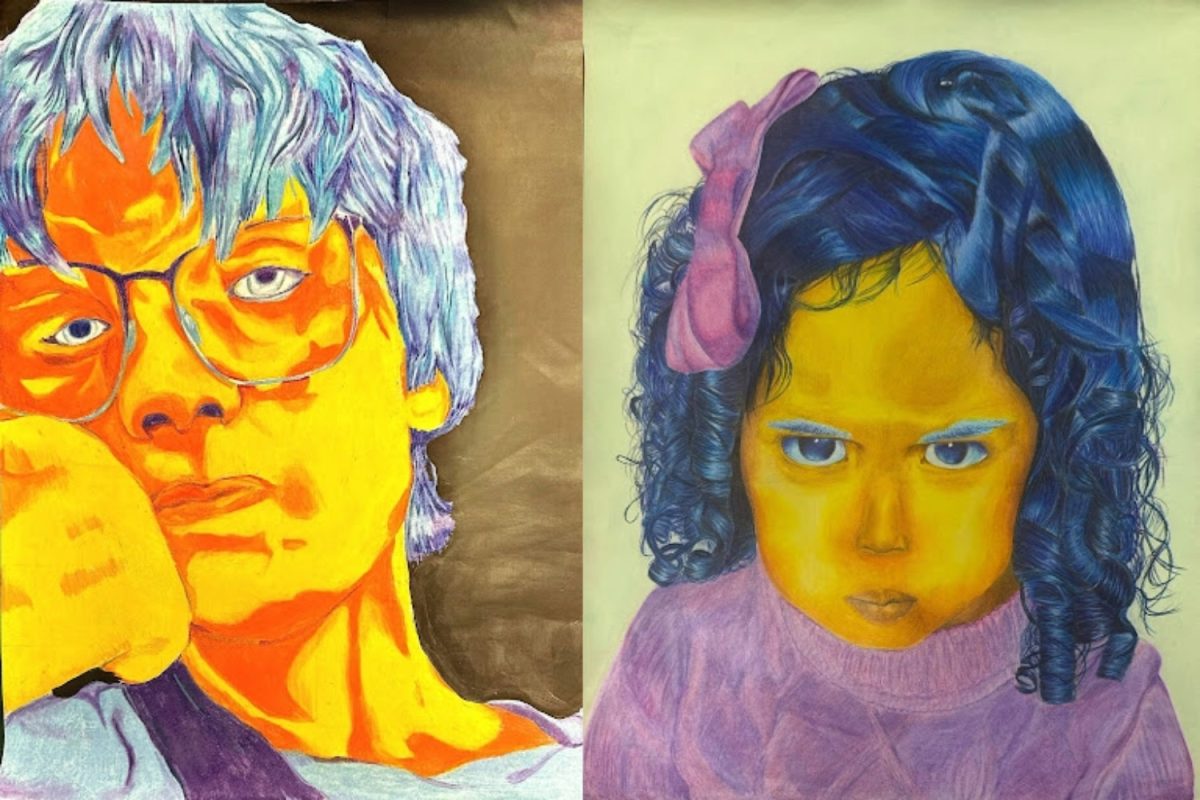 Artwork by sophomore Eli Seiler and freshman Maryangel Gomez Marcano advanced to the state VASE competition on April 25 in San Marcos. Artwork images courtesy of Miguel Alvarez.