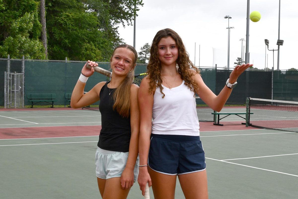 Sophomore Reagan Sharpe and senior Izzy Sikora prepare to make history as the Region Meet begins on April 17. 
